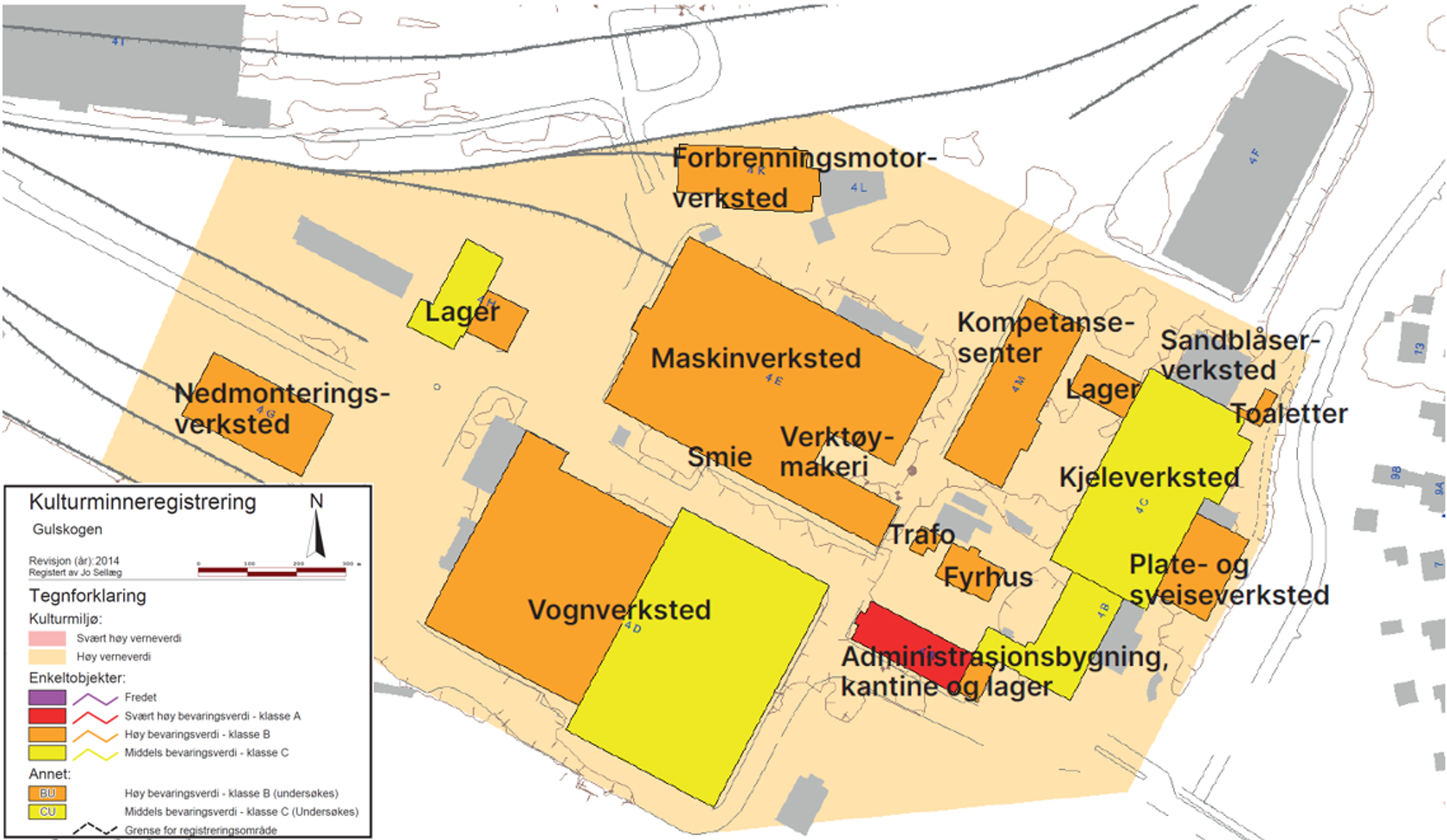 Drammen kommunes registreringer av kulturminner og kulturmiljø på Sundland 2014